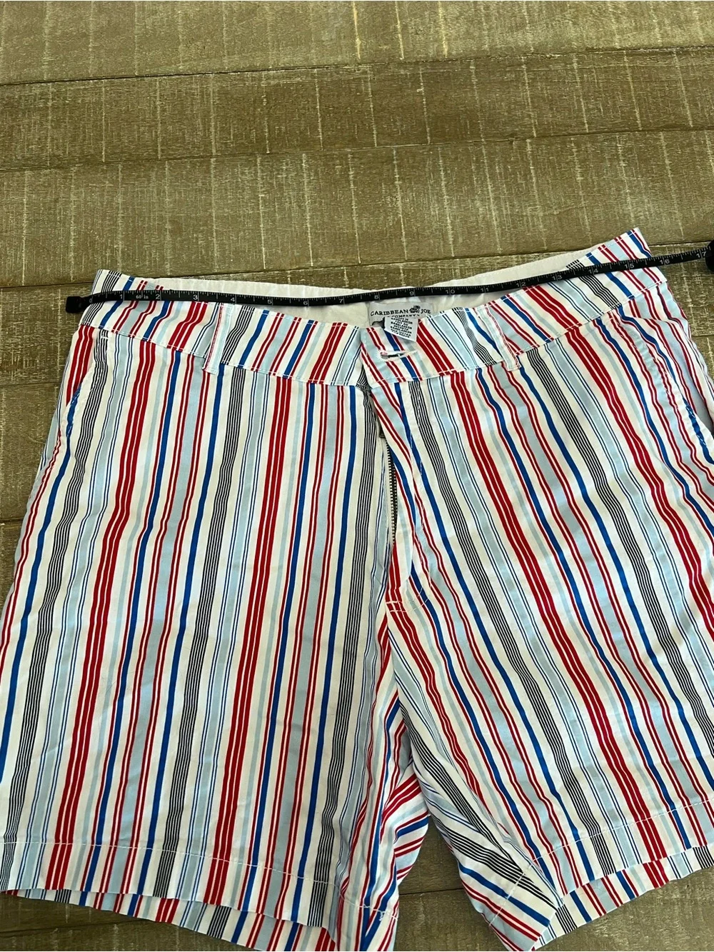 Caribbean Joe Red, Blue & White Striped Women’s Shorts
